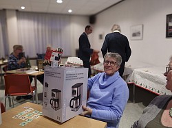 Jeannette was gelukkig met de auto gekomen.