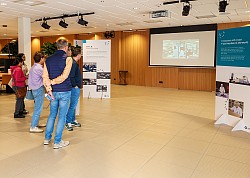 Een van de vele video/foto shows.